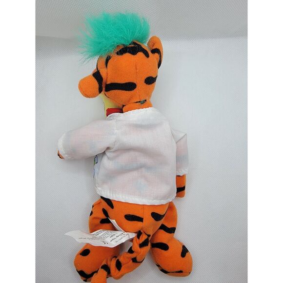 The Disney Store Tigger the Mad Scientist Bean Bag Plush - Colorful Tiger - Picture 3 of 3